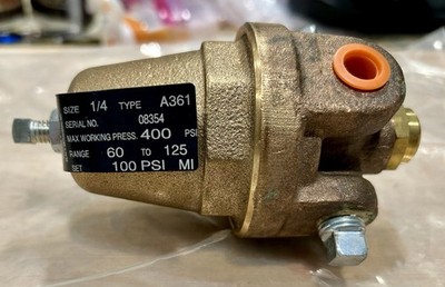 Wilkerson A361 / 08354 Pneumatic Air Pressure Regulator Brass OEM