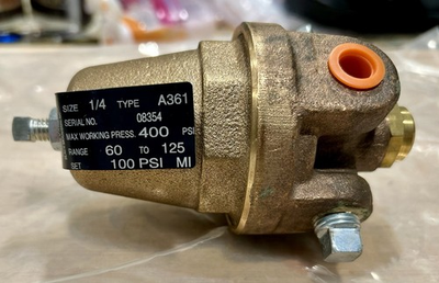 #ad Wilkerson A361 08354 Pneumatic Air Pressure Regulator Brass OEM $214.95