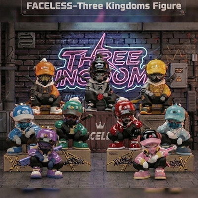 FACELESS Hot Blooded Three Kingdoms Series Full Set HTF Authentic