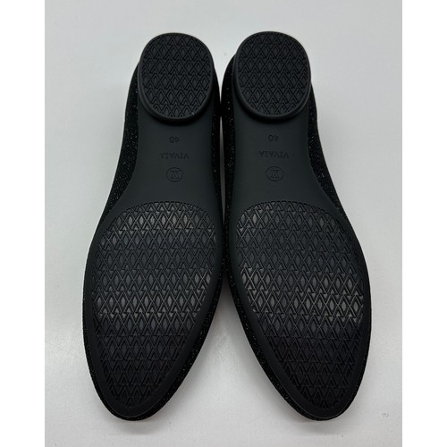 VIVAIA SCARPA PIATTA DONNA TAMIA 2.0 NERO METALLIZZATO TAGLIA EU40M NUOVA CON SCATOLA #10S - Foto 7 di 10