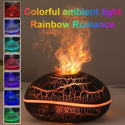 Fire Flame Aroma Diffuser, Essential Oil, Air Humidifier, LED Aromatherapy