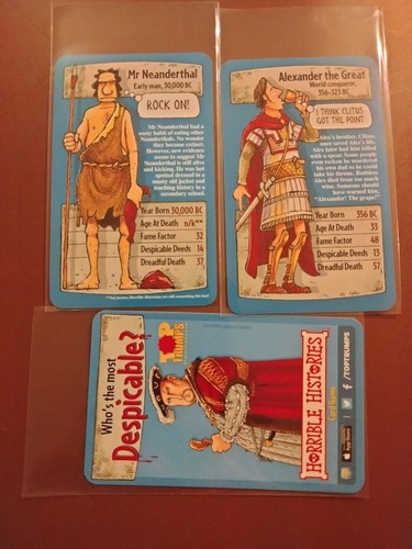 2020 Top Trumps WHO'S MOST DESPICABLE? History you pick single cards Free Ship - Picture 2 of 32