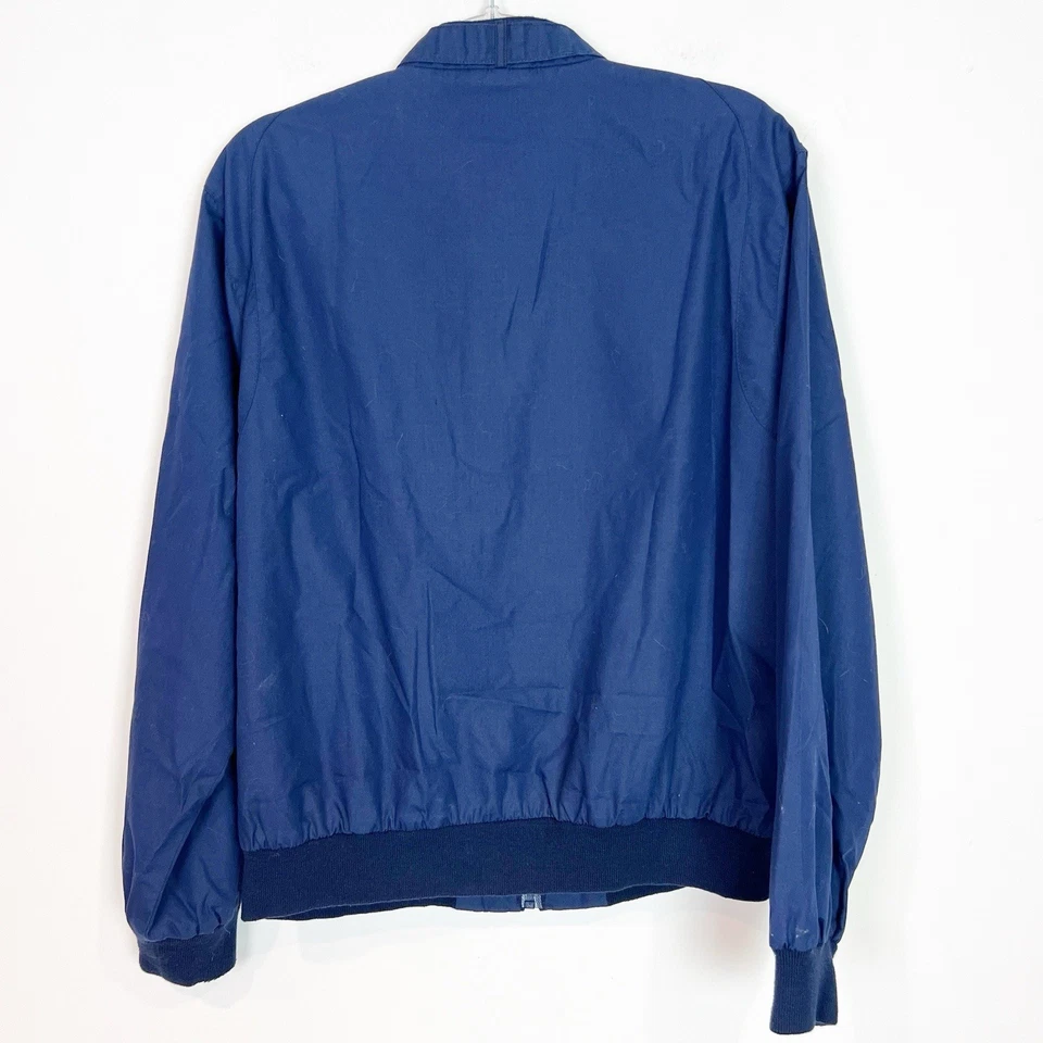 CHAQUETA KENWOOD VINTAGE RETRO AZUL MARINO CREMALLERA FRONTAL ESTILO BOMBER PARA HOMBRE TALLA GRANDE Foto 3 de 4