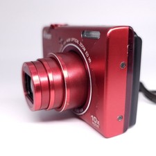 Nikon Coolpix S6200 Red Digital Camera Tested Working With Battery