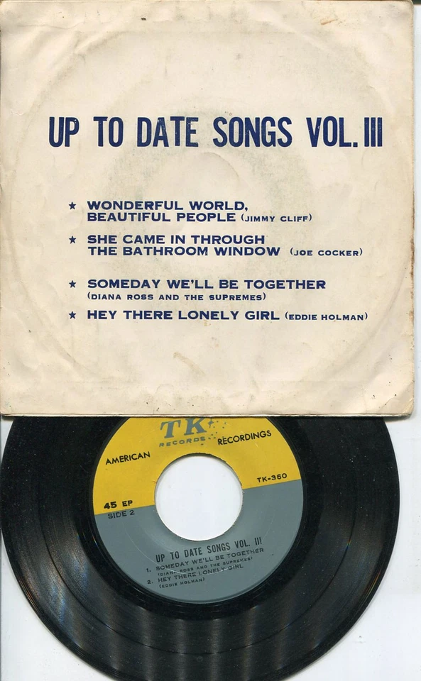 JIMMY CLIFF/ JOE COCKER/ EDDIE HOLMAN THAI THAILAND EP 7" 45RPM - Image 3 of 3