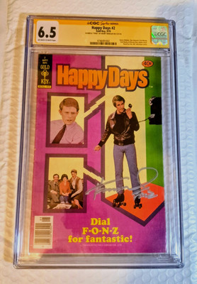 Happy Days #2 CGC 6.5 (1979) Gold Key Comics Signed Cert 4746491002