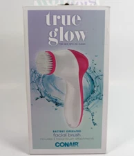 Conair True Glow Facial Cleansing Brush Battery Operated w/ 2 Attachments FCB7