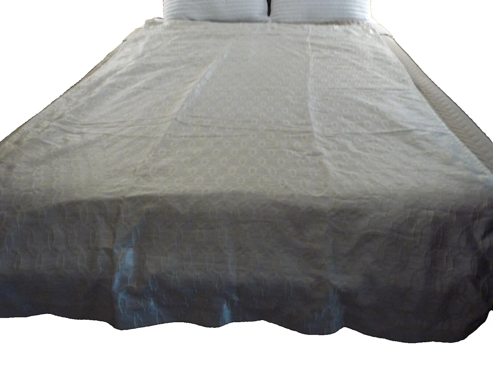 窗帘窗帘3块内衬客厅白色缎面银色82x52 — 第 2/4 张图片