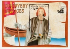 Nevis 1991 - Christopher Columbus - Souvenir Stamp Sheet - Scott #663 - MNH