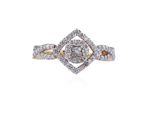 Bague Diamant 0.66 Ct Or 18K Jisha - Taille 54, Coupe Excellente, Anniversaire