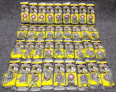 Lot of 36 Hillman Walldog 1-1/4'' Screws & Anchor In One 8PCS Each 376383