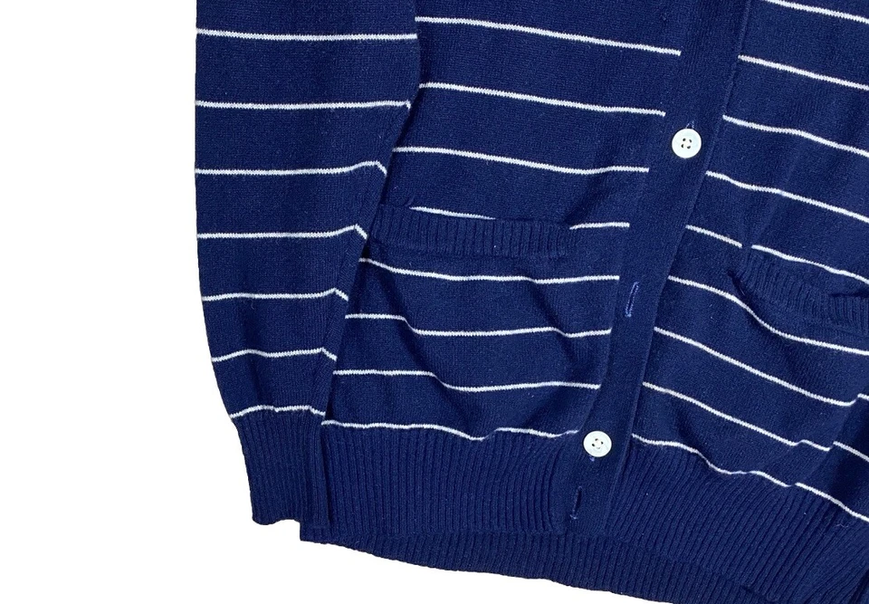 Raro Suéter Cárdigan Ralph Lauren Etiqueta Púrpura Cachemira De Colección Años 90 -Dañado- Foto 3 de 4