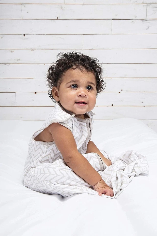 Baby Sleep Sack Organic Cotton Wearable Blanket Swaddle Unisex Medium 6-12 Month - Image 3 of 4