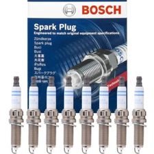 OEM BOSCH Double Platinum Spark Plug 8PCS for BMW 550i 650i 750i 750Li M5 M6 X5