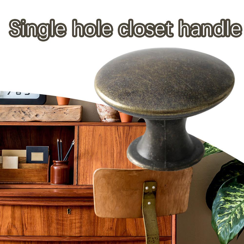 12Pcs Vintage Antique Bronze Knobs Handle Pulls 30mm Hot U1
