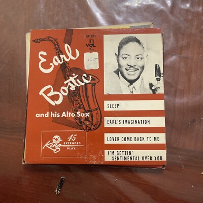 EARL BOSTIC: and his alto sax vol. 2 KING 7'' EP 45 RPM