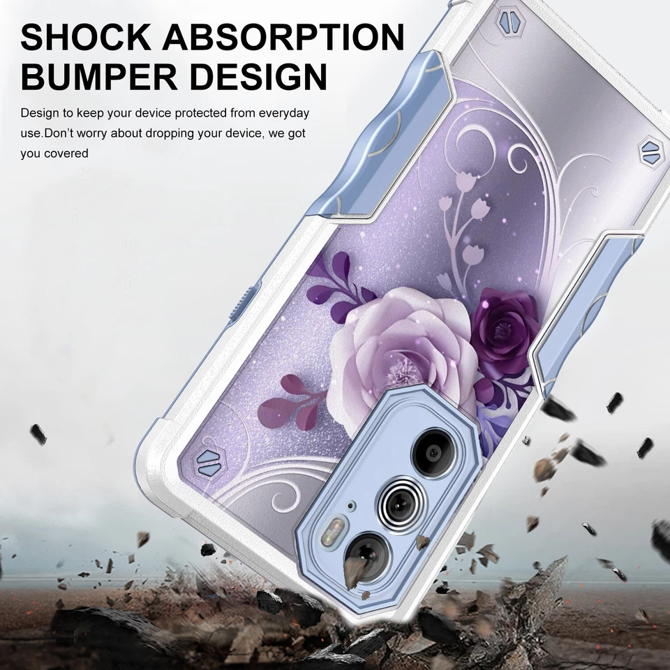Funda Protectora Patrón Diseño Gráfico Doble Capa Híbrida Para Nokia X100 5G Foto 4 de 4