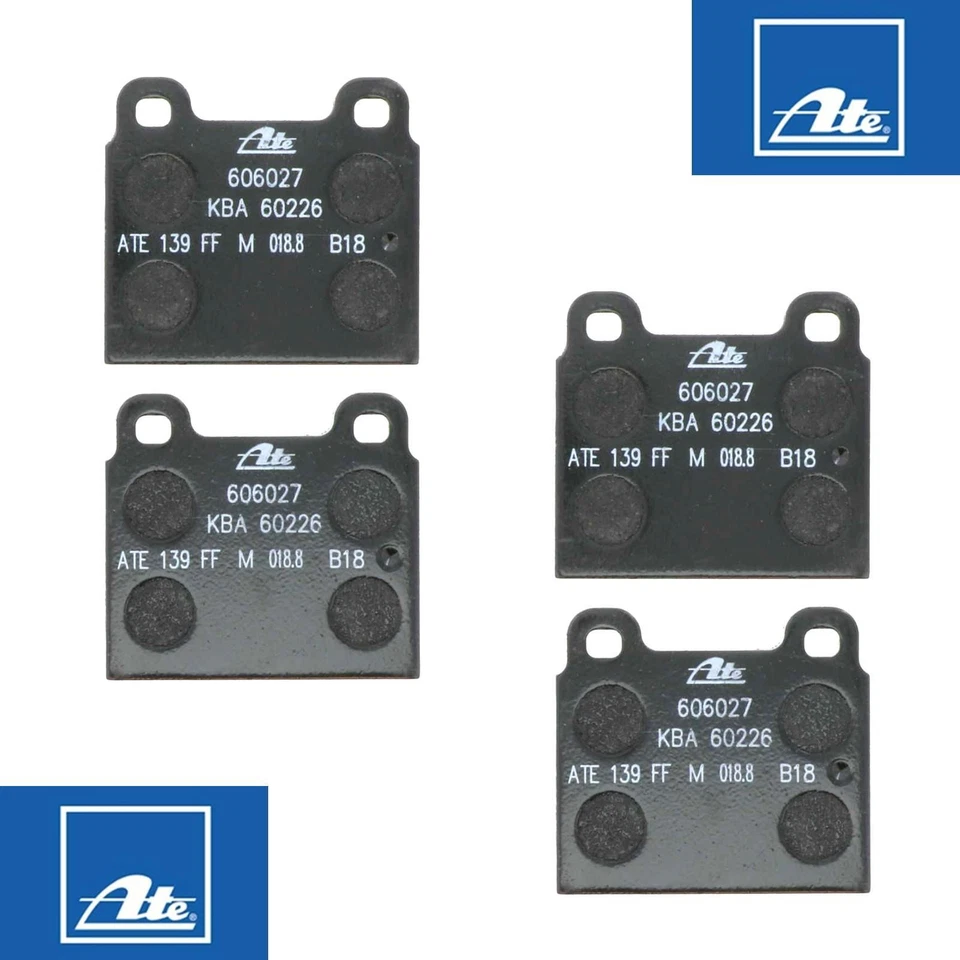 Conjunto de pastilhas de freio dianteiro OEM Ate 606027 1963-73 Mercedes Benz VW Type 2 Porsche 911 - Imagem 3 de 4