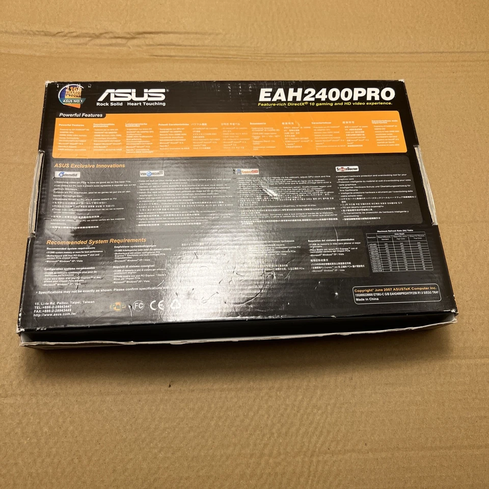 ASUS ATI Radeon 2400PRO 256MB DVI/VGA/TV-Out PCIE Graphics Card G4A - Image 2 of 4