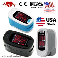 USA Fingertip Pulse Oximeter Blood Oxygen Saturation Heart Pulse SPO2 Monitor O2