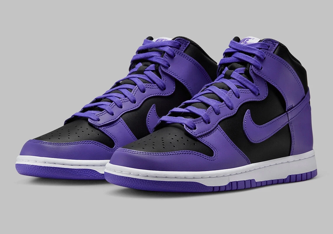 Purple black and white nike shoes hotsell