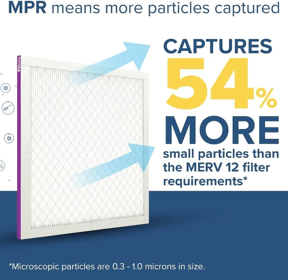 Filtrete 16x30x1 AC Furnace Air Filter, MERV 12, MPR 1500,2 Pack (765G) - Image 4 of 4