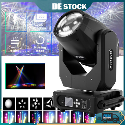 280W 10R RGBW LED Strahl Prisma 17 Gobo Moving Head DMX Bühnenlicht DJ Spotlight