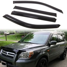 For 2003-2008 Honda Pilot Window Visor Vent Shade Sun Rain Guards Wind 4x