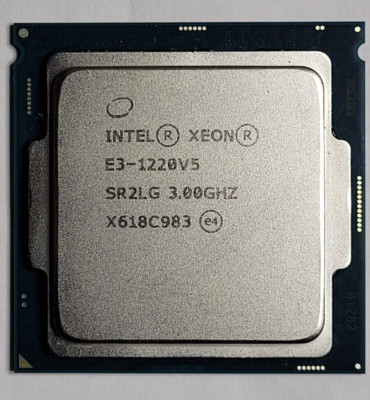 Intel Xeon E3-1220 V5 quad 3.0GHz 8MB LGA1151 SR2LG C232 C236 ECC 3.5GHz LGA1151