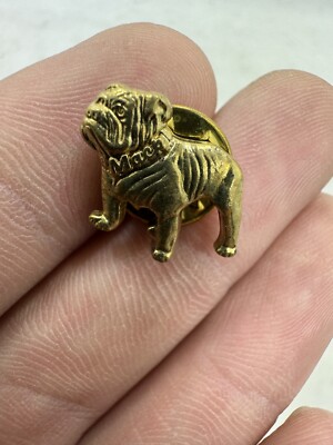 Mack Truck Bulldog Pin Back Vintage Hat Tie Lapel Collar Bull Dog Trucker Driver