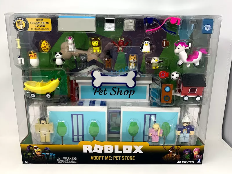 Roblox Celebrity Adopt Me Pet Shop Store 40 Pieces Playset Includes Virtual  Code 191726022213