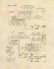Hedy Lamarr Communication US Patent Art Print - Vintage WWII WW2 Secret - 553
