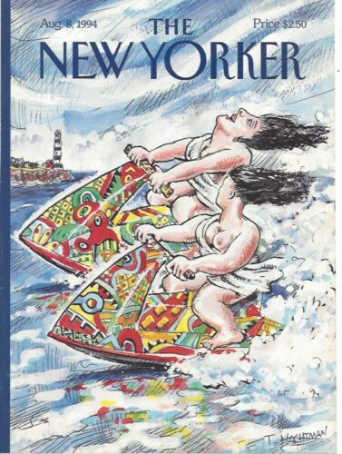 The New Yorker magazine Cover Only August 8 1994  HACHTMAN  Jet Ski Picasso - Afbeelding 1 van 2