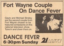 1980 TV AD / GAYLE & MICHAEL BIRELEY / FORT WAYNE,INDIANA COUPLE on DANCE FEVER