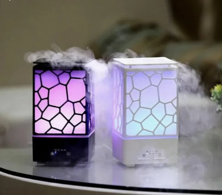 Water Cube Diffuser Humidifiers Minimalist Fashionable Style - Black - New - Image 2 of 4