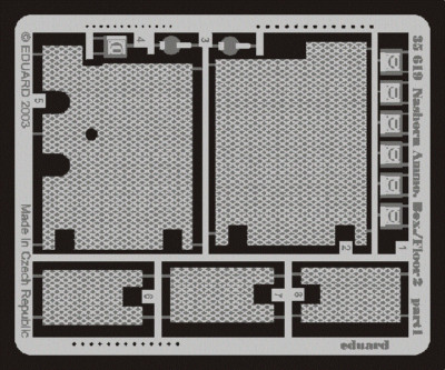 #MW22 EDUARD 35619 NASHORN AMMO. BOX/FLOOR 2 1/35 PE SET for