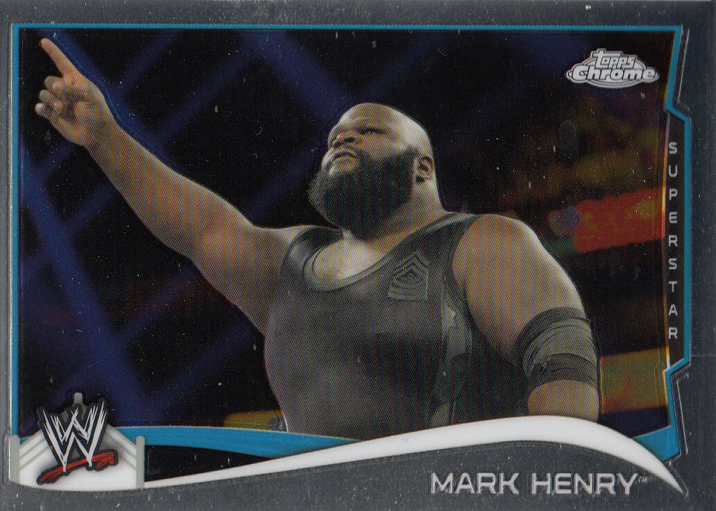 Mark Henry 2014 Topps Chrome WWE Card #81