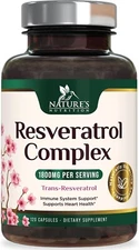 Resveratrol Capsules 1800mg Natural Antioxidant, Anti Aging, Anti Inflammatory