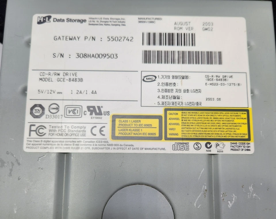 LOTE de discos Samsung WriteMaster SE-S164L grabadora de DVD y unidad H•E GCE-8483B CD-R/RW Foto 3 de 4