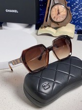 Chanel CH5508 Transparent Brown Octagonal Fashion Sunglasses 56-18-140