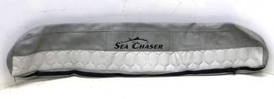 Sea Chaser 22 HFC Backrest Boat Seat Cushion Skin Cover Gray / White 44'' x 7''