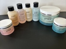 PHILOSOPHY LIVING GRACE LOT SHOWER GEL BODY CR ME PERFUME 2 Oz