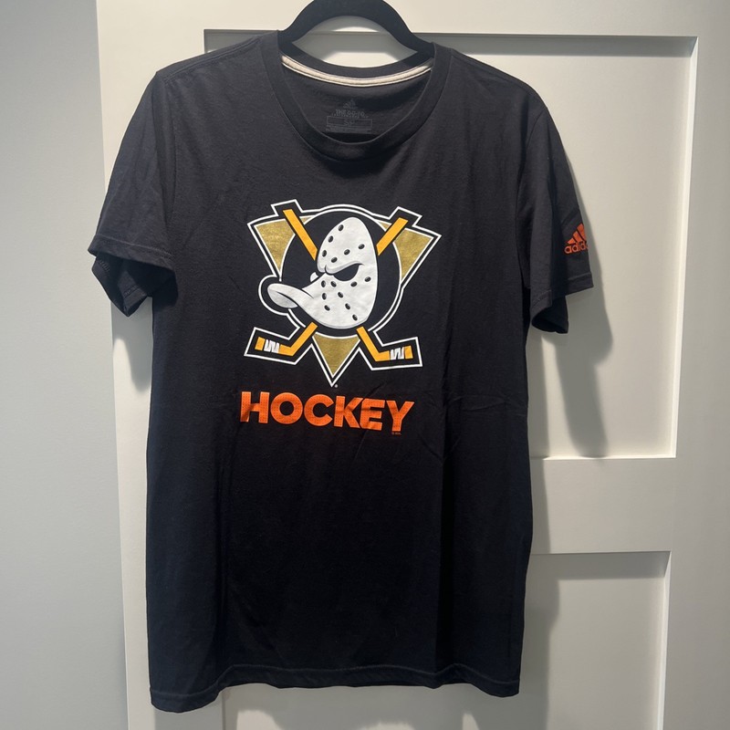 Men’s Adidas Performance Tee NHL Anaheim Ducks Small Black