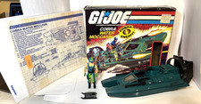 GI Joe COBRA WATER MOCCASIN 1984  100  COMPLETE w Box  Driver  Blueprints   VTG
