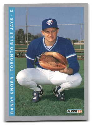 Randy Knorr 1993 Fleer Baseball #695 Toronto Blue Jays