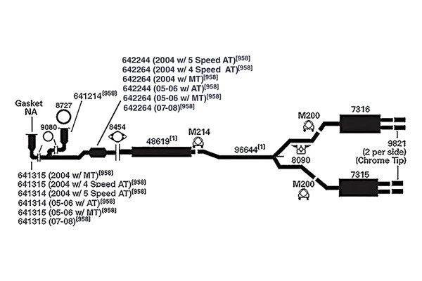 For Nissan Altima 2002-2015 AP Exhaust 8090 Exhaust Hanger Foto 4 de 4