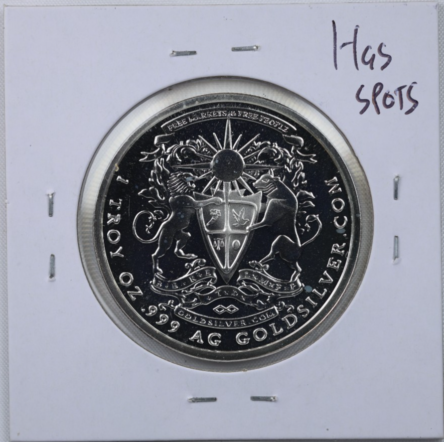 2014 1 Ounce Goldsilver.com Pegasus Horse Coin 1 Troy Oz Silver