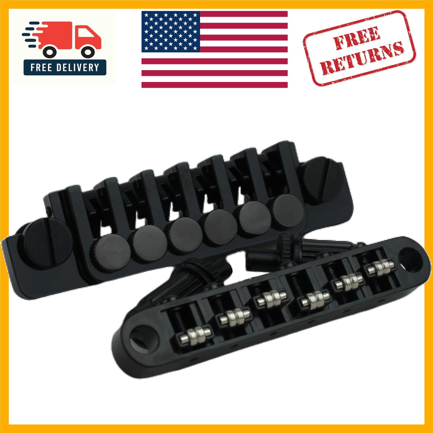 LP Guitar Roller Bridge & Vintage Tailpiece Combo for Seamless Tuning