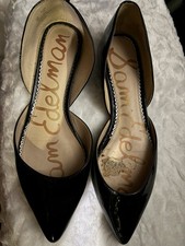 Sam Edelman Black Patent Leather DOrsay Flats...
