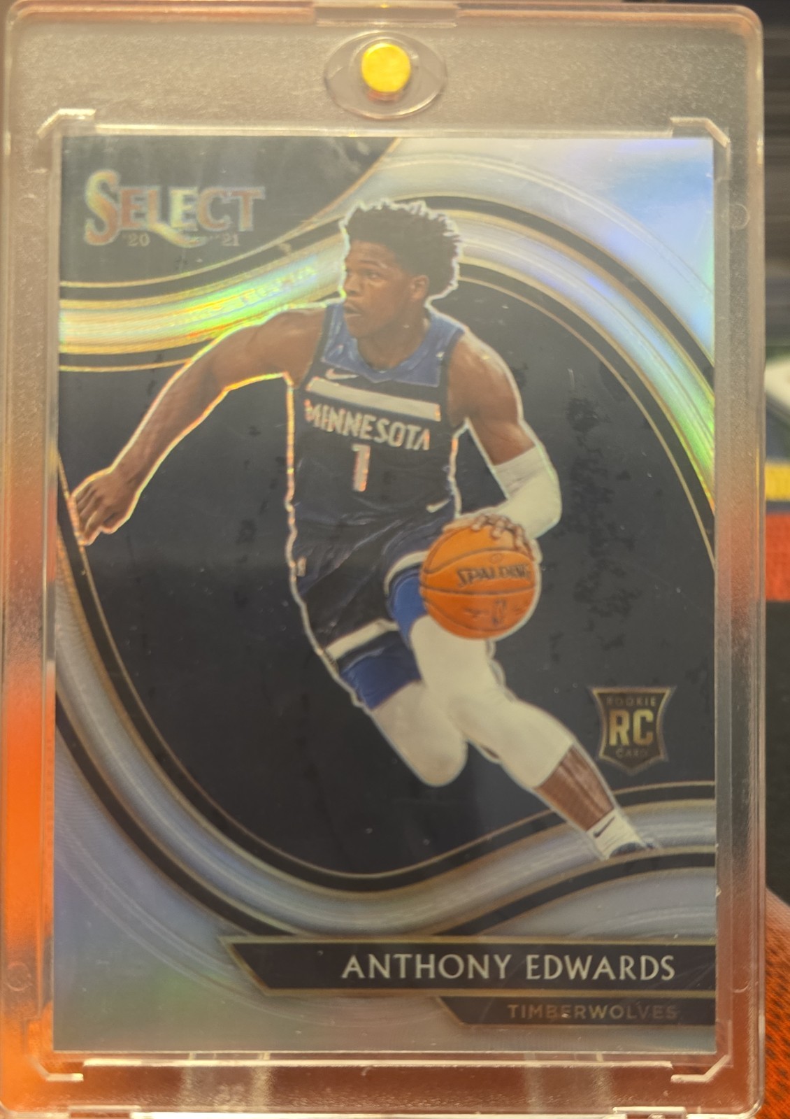 ANTHONY EDWARDS 20-21 NBA PANINI SELECT COURTSIDE SILVER PRIZM SSP TWOLVES MINT